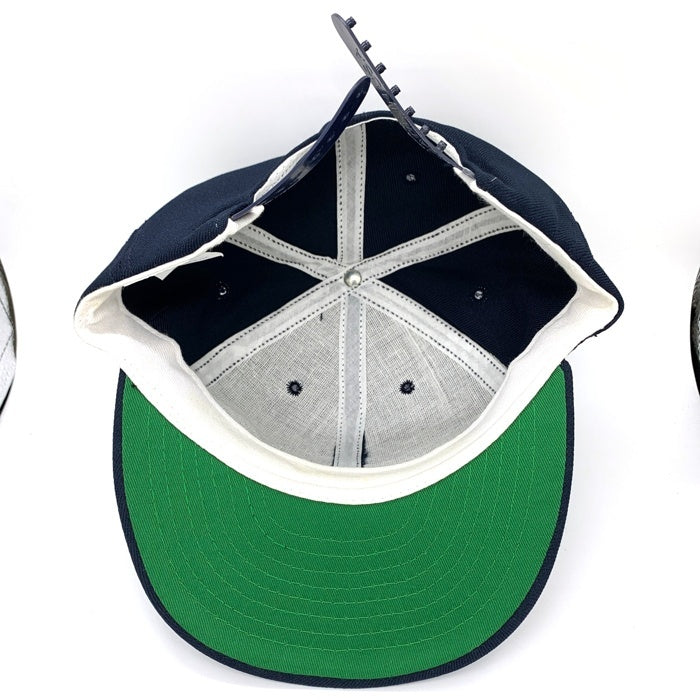 90's~ MLB デトロイト・タイガース スナップバックベースボールキャップ ネイビー USA製 ANNCO 福生店