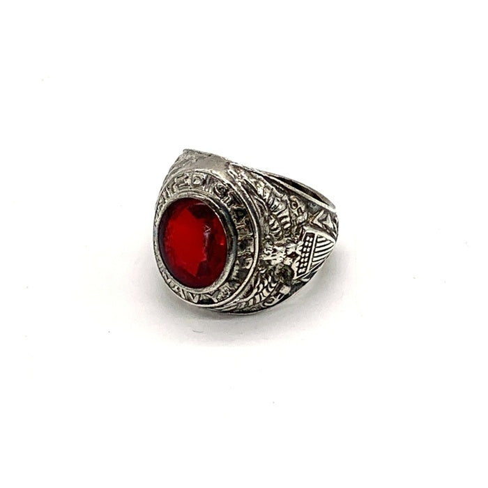 U.S.NAVY 米海軍 スターリングシルバー カレッジリング STERLING Size 18号 福生店