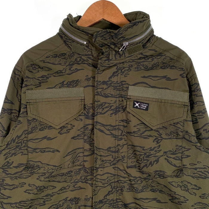 TD APPAREL Tactical Distributors コットン フィールドジャケット 総柄 グリーン Size L 福生店