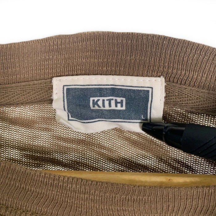 KITH NYC キス スモールボックスロゴプリント ロングスリーブTシャツ オリーブグリーン Size L 福生店