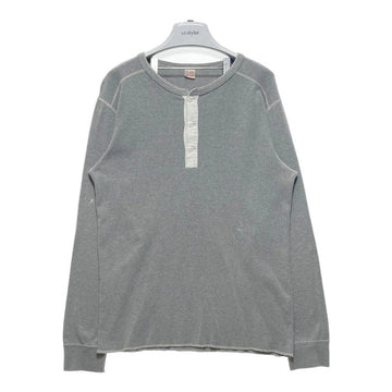The REAL McCOY'S リアルマッコイズ BALL PARK KNIT WEAR ヘンリーネック サーマル 長袖カットソー グレー sizeXL 瑞穂店