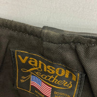 vanson バンソン レザー ベスト ブラック size38 瑞穂店