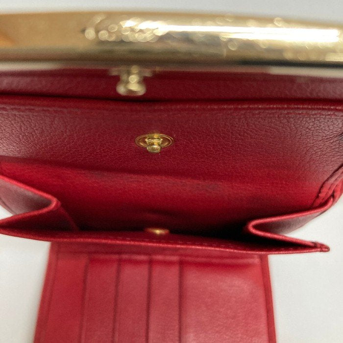 Cartier カルティエ  三つ折り財布 レザー  財布 ラブコレクション レッド 瑞穂店