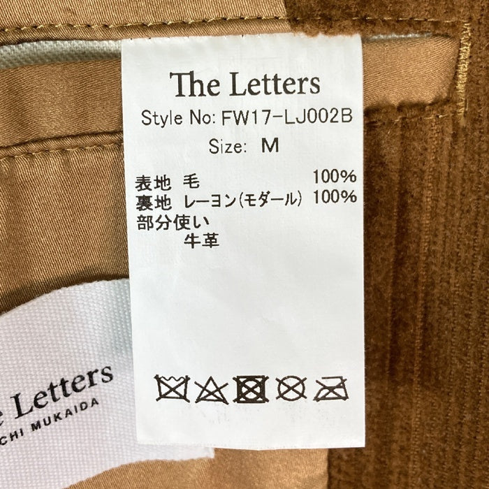 The Letters ザレターズ  FW17-LJ002B Corduroy Chesterfield Coat コーデュロイ チェスターフィールドコート ブラウン sizeM 瑞穂店