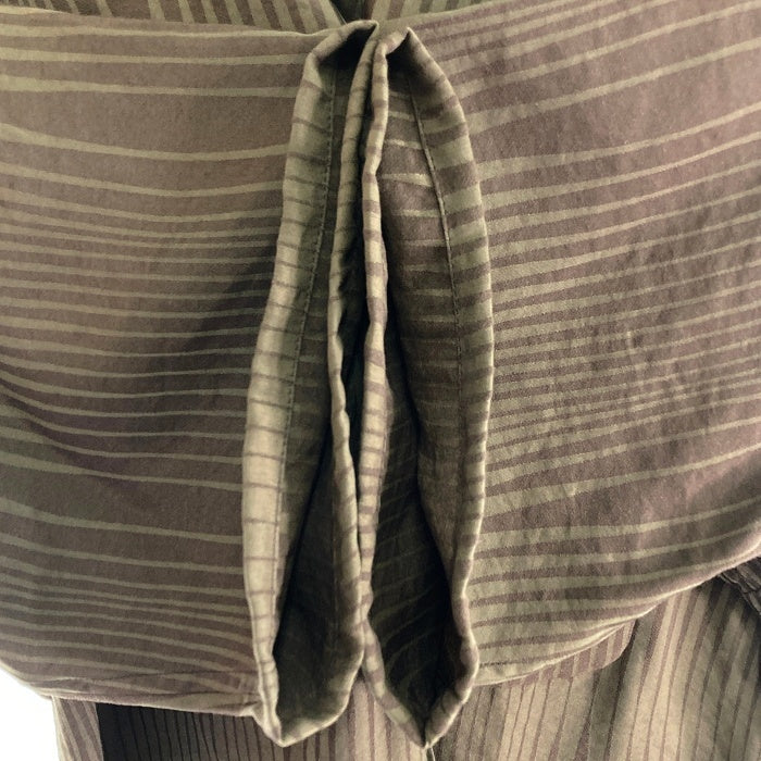 Needles ニードルズ S/S Classic Shirt -R/N Wave Stripe Jq. クラシックシャツ 開襟 半袖 ジャカード ブラウン MR147 Size M 瑞穂店