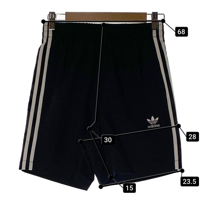 adidas アディダス アディカラースリープストライプス スイムショーツ ショートパンツ ブラック HT4406 Size JP S 福生店