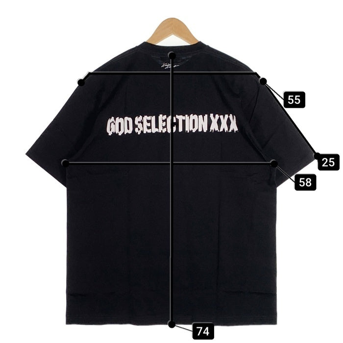 GOD SELECTION XXX ゴッドセレクショントリプルエックス シュレッダー加工プリント Tシャツ ブラック GX-S23-KKST –  GolRagオンラインショップ