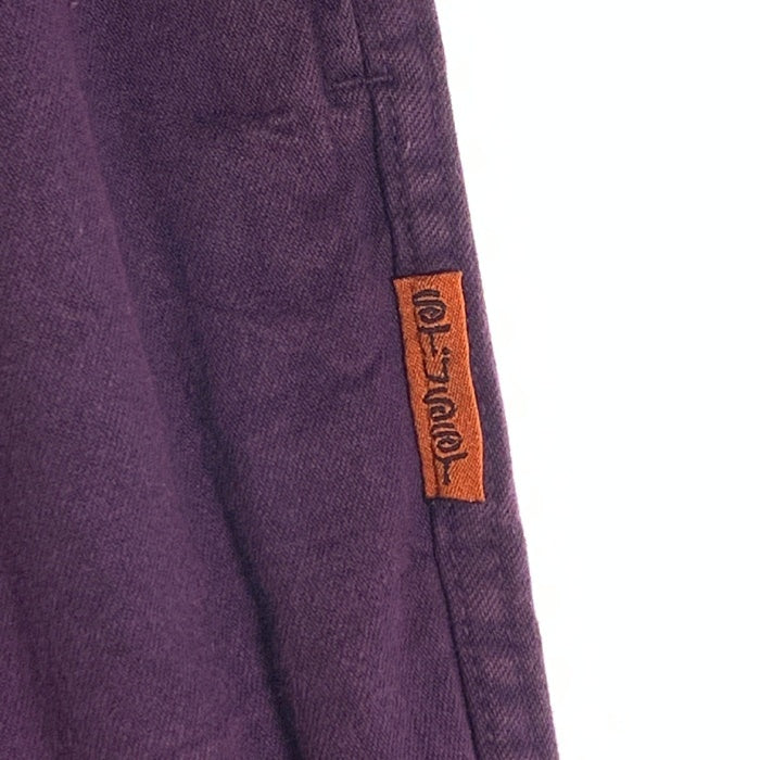 80-90's STUSSY ステューシー ビーチパンツ イージー テーパード パープル USA製 Size S 福生店