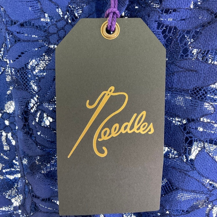 Needles ニードルズ MR252 Cabana Shirt Lace Cloth カバナシャツ レース生地 ブルー sizeL 瑞穂店