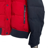 TOMMY HILFIGER トミーヒルフィガー シュノーケル パファージャケット 中綿 ネイビー ホワイト レッド 159AP863 Size L 福生店
