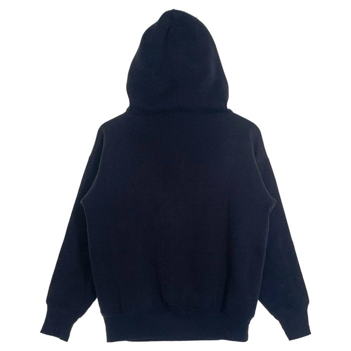 ブランド不明 DEMONETTES SANTA FE カレッジプリント ダブルフェイス プルオーバーフーディー パーカー ネイビー Size S相当 福生店