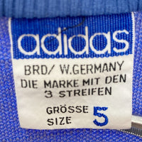 60-70's adidas アディダス 西ドイツ製 トラックジャケット ブルー ジャージ素材 Size5 瑞穂店