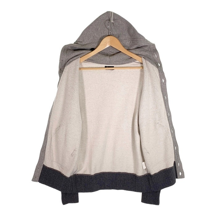 Dapper's ダッパーズ 裏起毛 ボタンフロント パーカー フーディー グレー Size 38 福生店