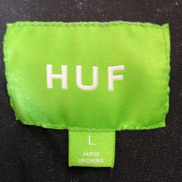 HUF ハフ アイスダイス オープンカラーシャツ ブラック sizeL 瑞穂店