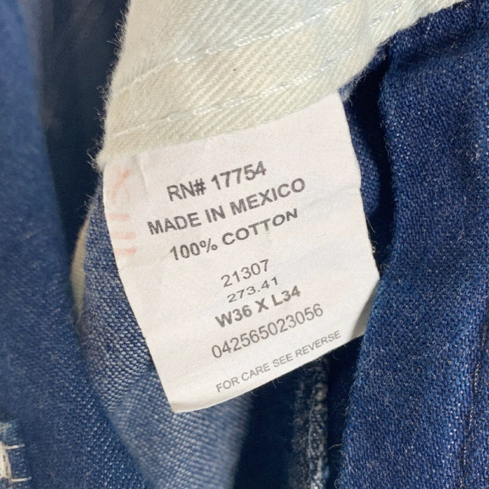 KEY キー デニムオーバーオール インディゴ メキシコ製 Size 36×34 福生店