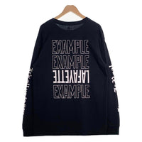 EXAMPLE エグザンプル NEW ERA ニューエラ Lafayette ラファイエット IT’S ALL ABOUT TO YOU L/S TEE 長袖 Tシャツ ロンT ブラック Size XXL 福生店