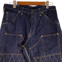 TROPHY CLOTHING トロフィークロージング W Knee Standard Dirt Denim ダブルニー スタンダードダートデニムパンツ インディゴ Lot 1606 Size 34 福生店