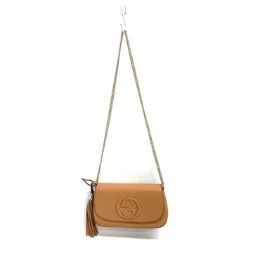 GUCCI グッチ 536224 ショルダーバッグ インターロッキングG チェーンショルダー バッグ ベージュ 瑞穂店