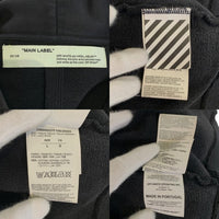 OFF-WHITE オフホワイト 19AW ハードコア カラヴァッジオ プルオーバースウェットパーカー ブラック フェード加工 OMBB037F19E30009 Size L 福生店