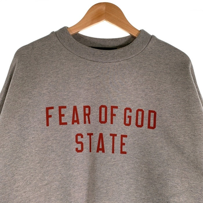 ESSENTIALS エッセンシャルズ FEAR OF GOD フィアオブゴッド STATE クルーネックスウェット グレー CLG 554 055 870 966 Size XS 福生店