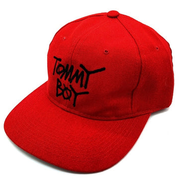 90's TOMMY BOY トミーボーイ BB CAP 刺繡 6パネル ベースボールキャップ スナップバック レッド YOUNGUN 福生店