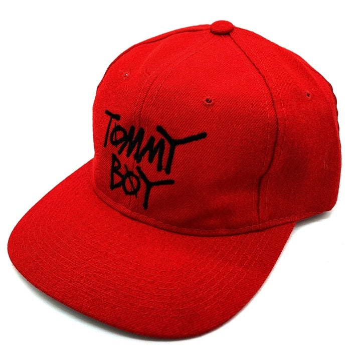 90's TOMMY BOY トミーボーイ BB CAP 刺繡 6パネル ベースボールキャップ スナップバック レッド YOUNGUN 福生店