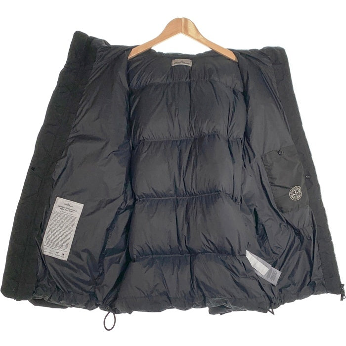 STONE ISLAND ストーンアイランド GARMENT DYED CRINKLE REPS R-NYLON DOWN ガーメントダイ リサイクルナイロン ダウンジャケット ブラック 811540723 10/2023 Size XL 福生店