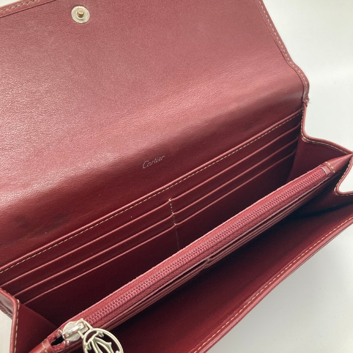 CARTIER カルティエ ハッピーバースデー 長財布 ボルドー 瑞穂店