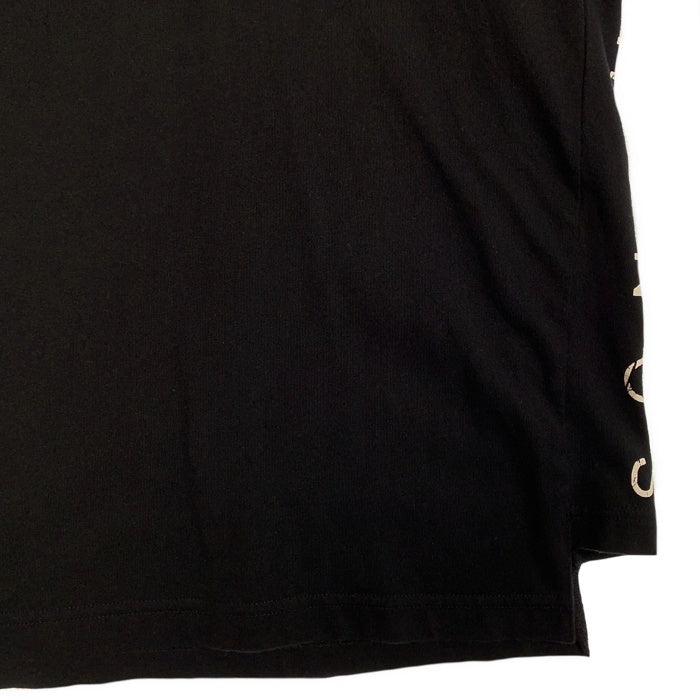 CRONOS クロノス フロント サイドプリント Tシャツ ブラック CR-TS-0087 Size L 福生店