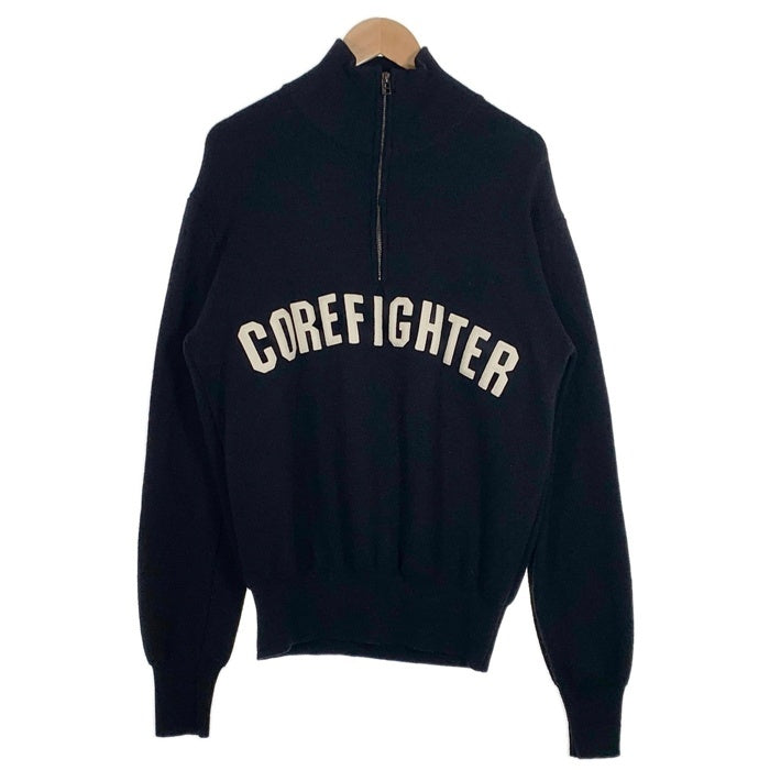 CORE FIGHTER コアファイター ハーフジップ ニット カーディガン ブラック Size XL 福生店