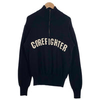 CORE FIGHTER コアファイター ハーフジップ ニット カーディガン ブラック Size XL 福生店