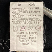STUSSY ステューシー ワールドツアー 両面プリント Tシャツ ブラック sizeL 瑞穂店