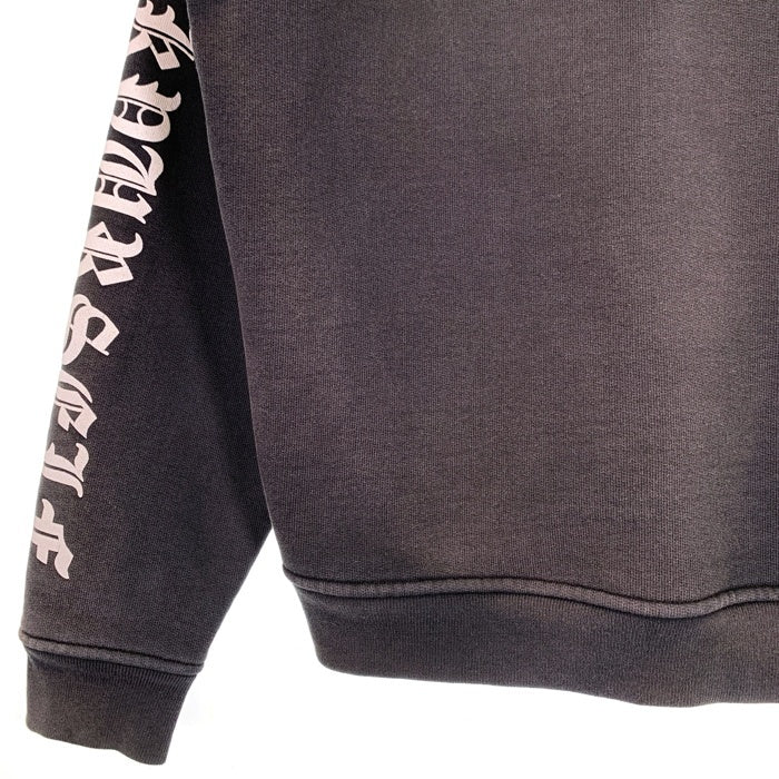 ASKYURSELF アスクユアセルフ 袖プリント プルオーバー フーディー パーカー ブラック Size S 福生店