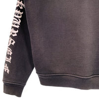 ASKYURSELF アスクユアセルフ 袖プリント プルオーバー フーディー パーカー ブラック Size S 福生店