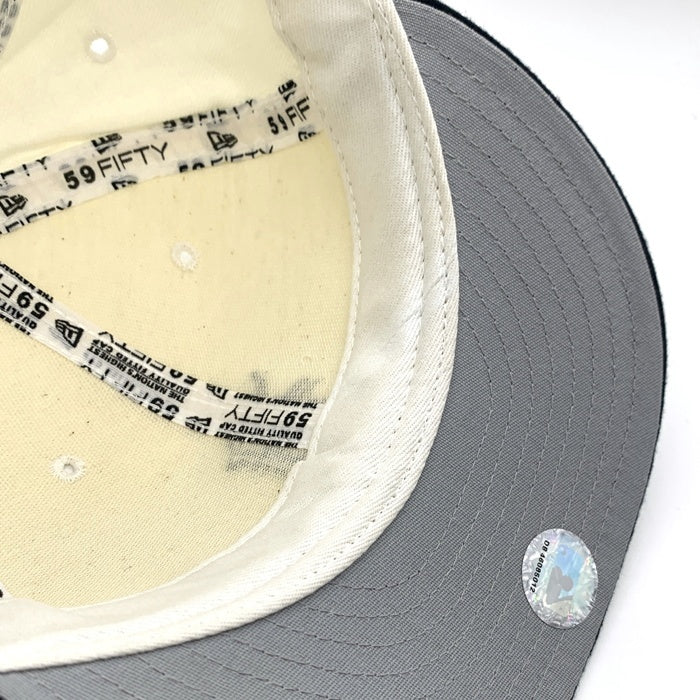 90's New Era ニューエラ MLB デトロイト・タイガース 59FIFTY ベースボールキャップ ホワイト ブラック ウール USA製 Size 7 3/8 (58.7cm) 福生店