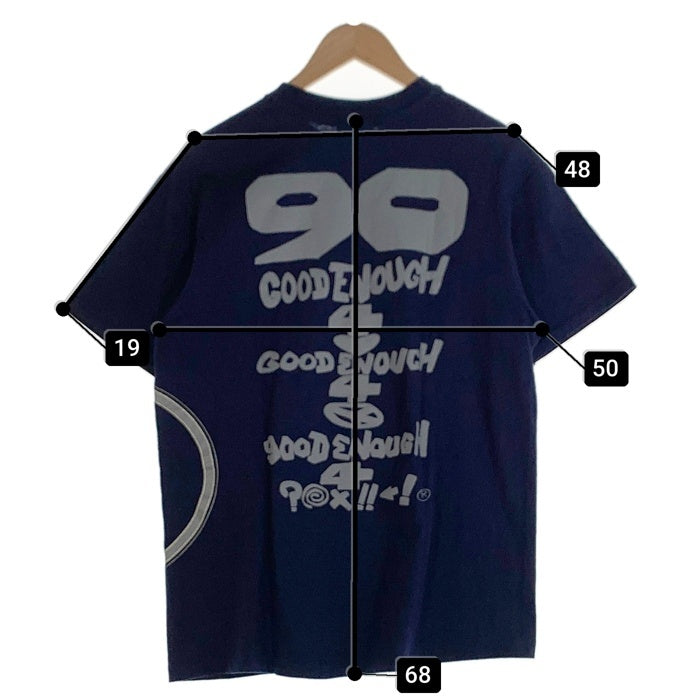 90's GOODENOUGH グッドイナフ サークルG 半袖 Tシャツ ネイビー Size L 福生店