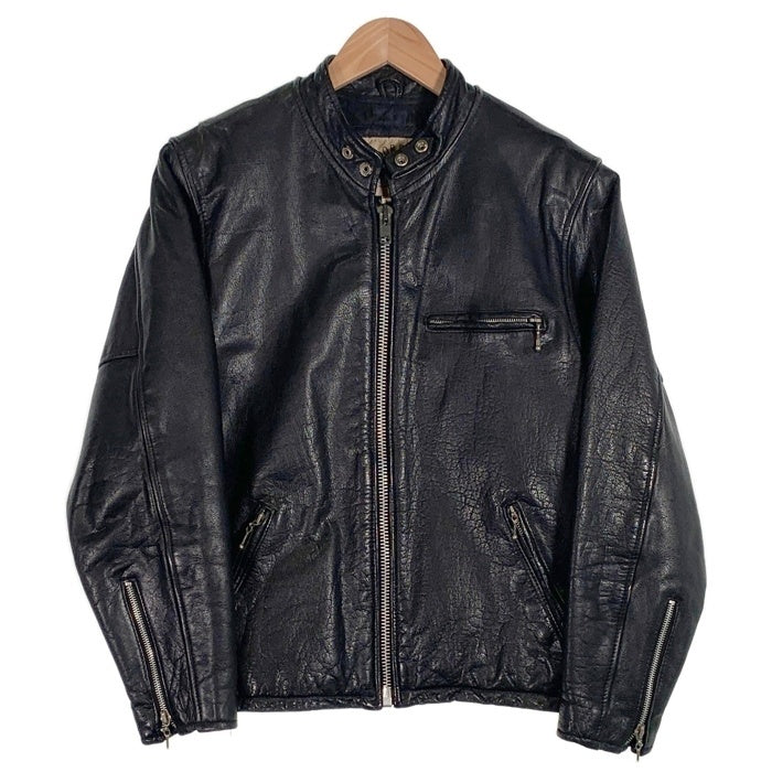 FOORSTEP フールステップ レザー シングル ライダース ジャケット ブラック 1717 Size M 福生店