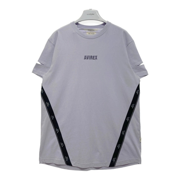 AVIREX アヴィレックス 783-5117603 CUFFS OPEN LOGO TAPE EMBROIDERED ONEPIECE カフスオープンロゴ ワンピース パープル sizeF 瑞穂店
