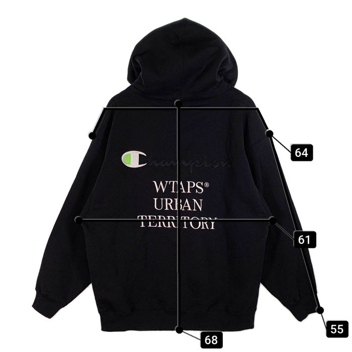 WTAPS ダブルタップス 22AW Champion チャンピオン Academy Hooded 刺繡 プルオーバースウェットパーカー 222HBCHD-CSM04S Size L 福生店