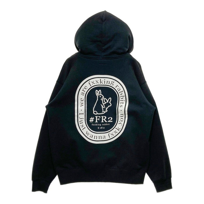 FR2 エフアールツー プリント ジップアップ スウェットパーカー ブラック Size L 瑞穂店
