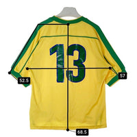 NIKE ナイキ F8 PKH 1998年 フランスW杯 ブラジル代表 13 ゼ・カルロス ユニフォーム イエロー sizeM 瑞穂店