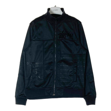 STUSSY ステューシー ワールドツアー パッチワーク トラックジャケット ブラック sizeM 瑞穂店