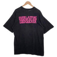 90's Winterland ウィンターランド MARILYN MANSON マリリンマンソン ラメプリント コピーライト1995 EVERLASTING COCKSUCKER 半袖 Tシャツ ブラック Size XL相当 福生店