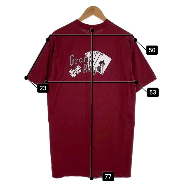90's Grand Royal グランドロイヤル プリントTシャツ ボルドー ビースティボーイズ JERZEES USA製 Size L 福生店