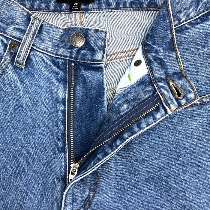 HUF ハフ 5ポケット ワイドデニムパンツ ライトインディゴ size28 瑞穂店