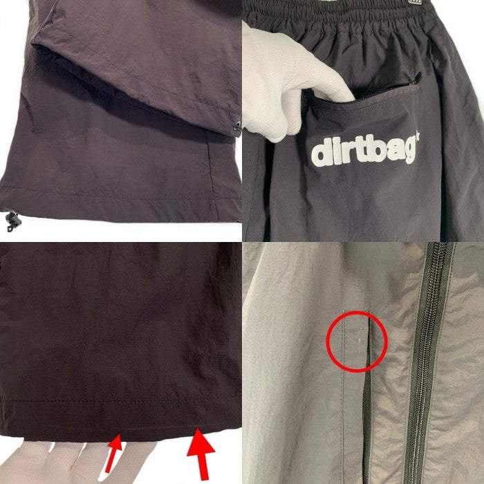 dirtbag ダートバグ プリント ナイロンジャケット パンツ ブラック 上下セット Size M 福生店