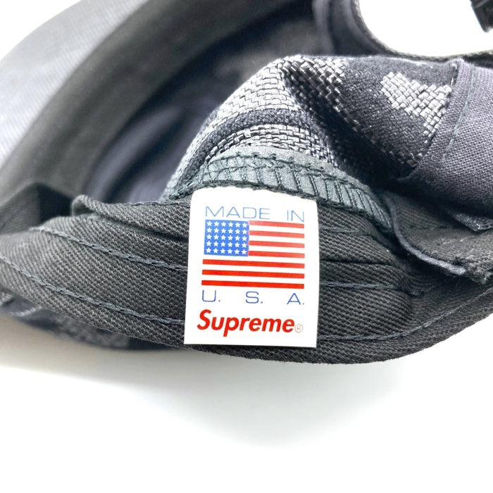 SUPREME シュプリーム 19SS Raffia Woven Logo Camp Cap ラフィアウーブンロゴキャンプキャップ ブラック 瑞穂店