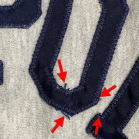 90's Champion チャンピオン REVERSE WEAVE ANNAPOLIS リバースウィーブ ワッペン 袖プリント クルーネックスウェットトレーナー グレー USA製 トリコ刺繡 Size XL 福生店