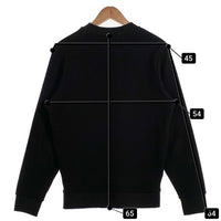 DIESEL ディーゼル S-PEWTER ラバーロゴパッチ ワッフル ロングスリーブカットソー ブラック Size M 福生店