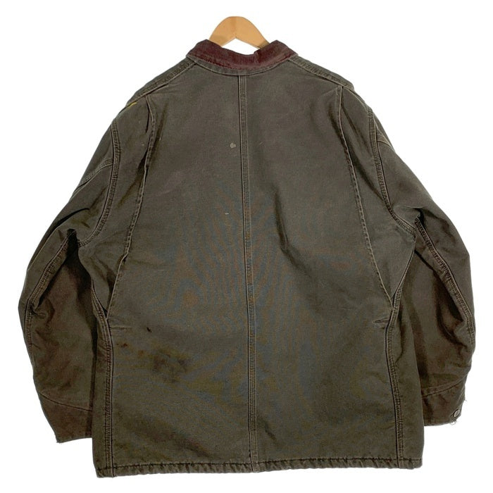 90's Carhartt カーハート Chore Coat チョアコート ダック地 ブランケットライナー モスグリーン USA製 C02MOS Size XL 福生店